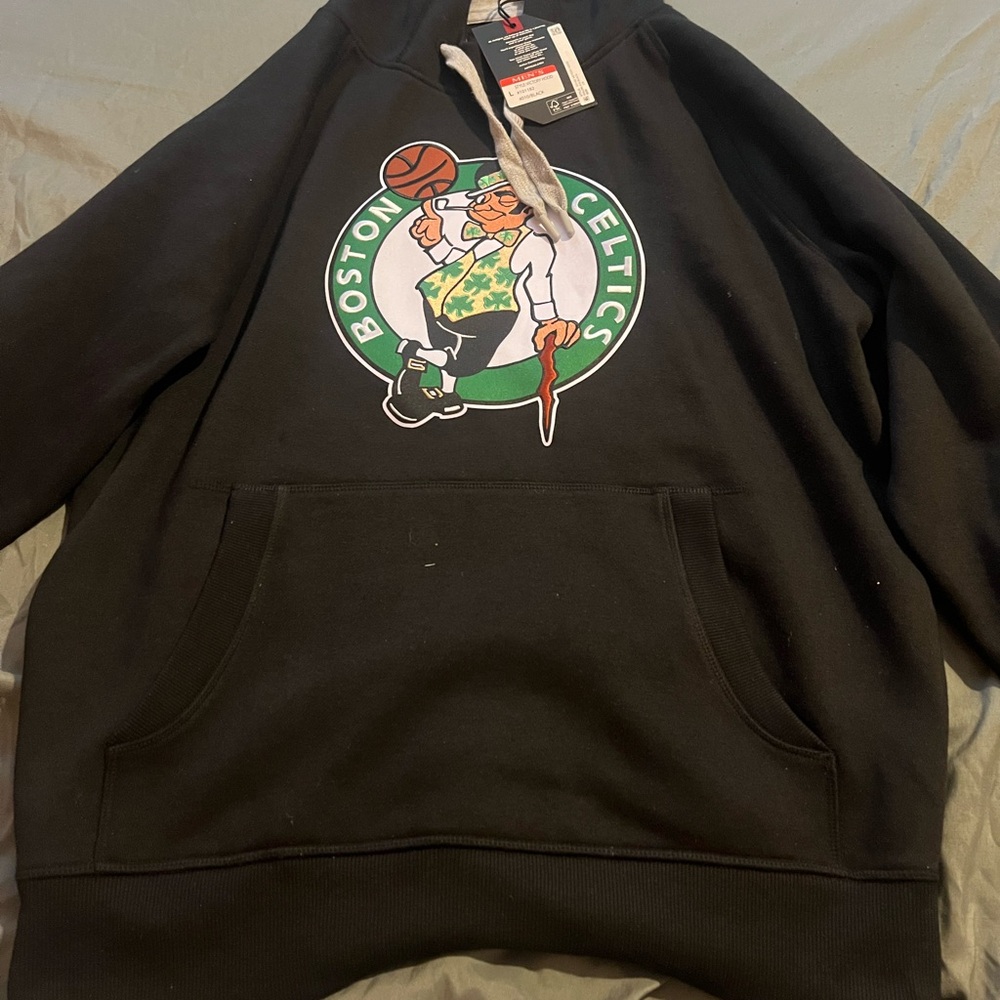 Antigua Black Boston Celtics Hoodie